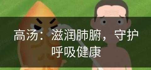 高汤：滋润肺腑，守护呼吸健康(高汤的用法窍门)